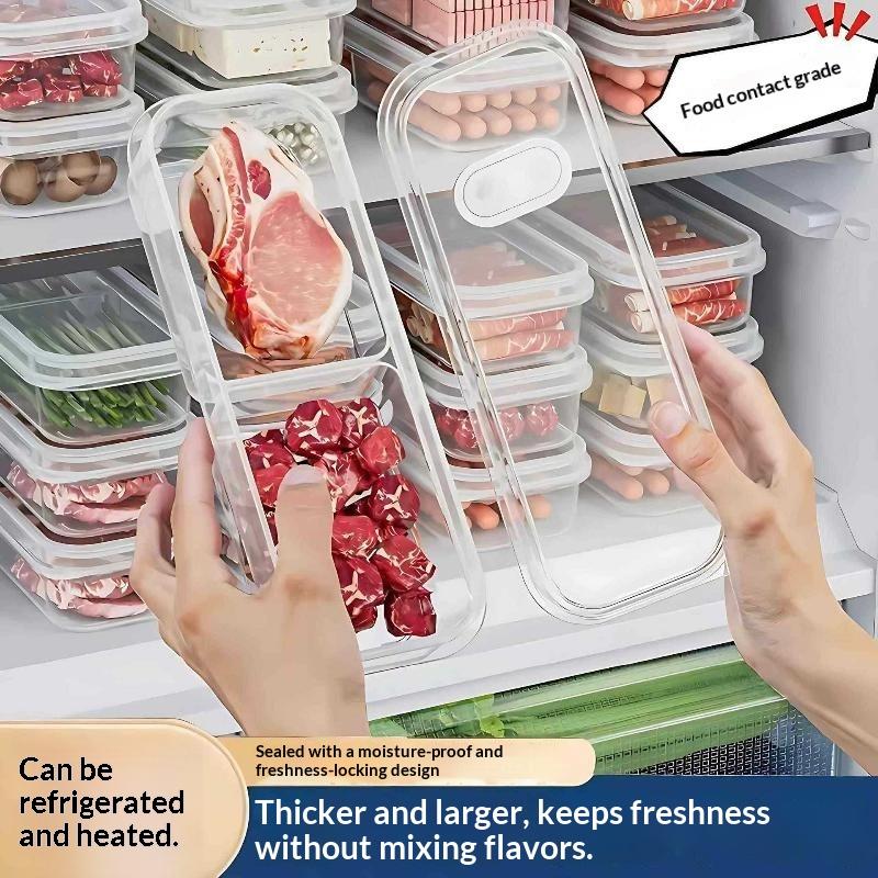 Food Storage Organization - 쌓을 수 있는 냉장고 냉동고 정리함