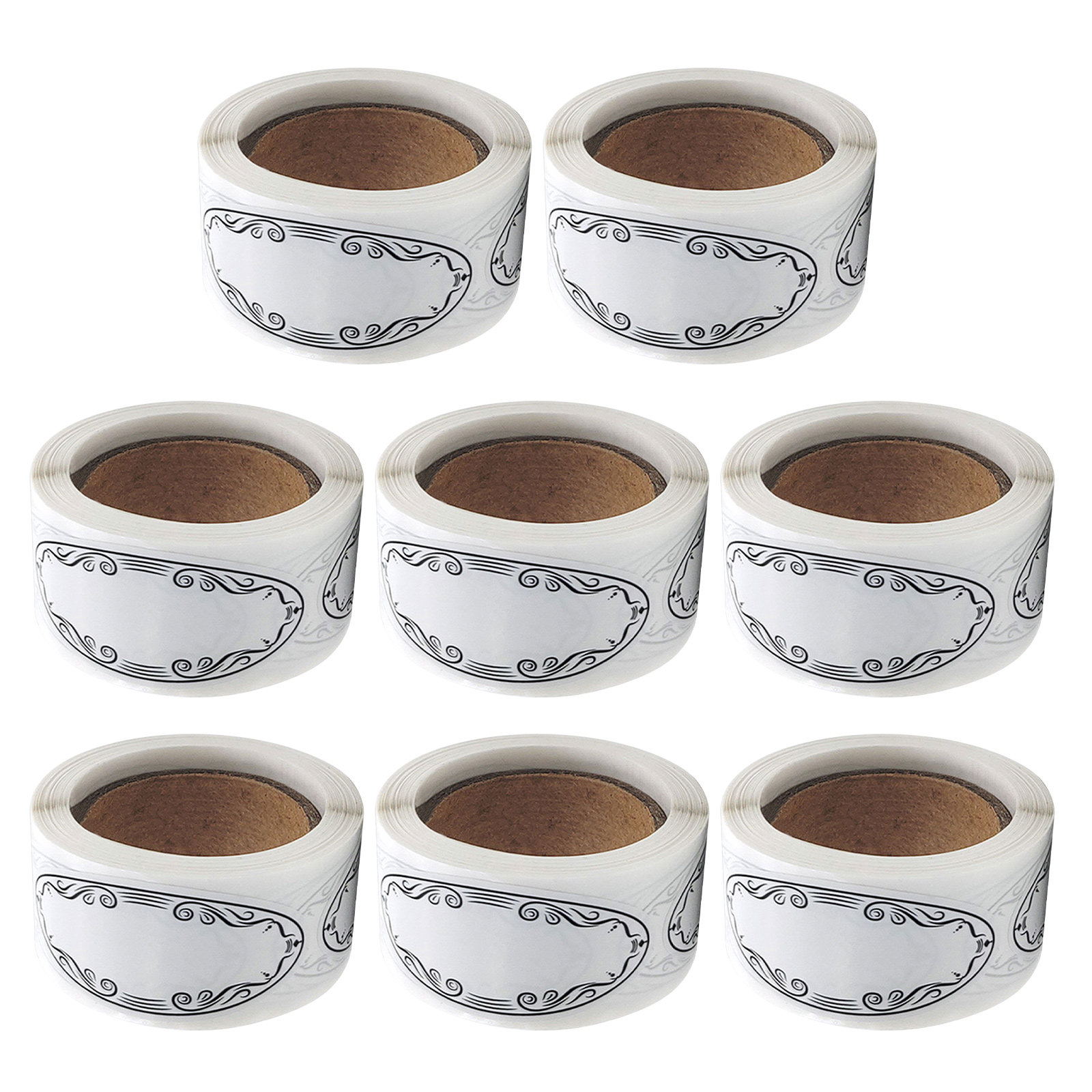 Food Storage Jar Labels - 1200개입, 필기 가능한 캔닝 라벨, 떼어낼