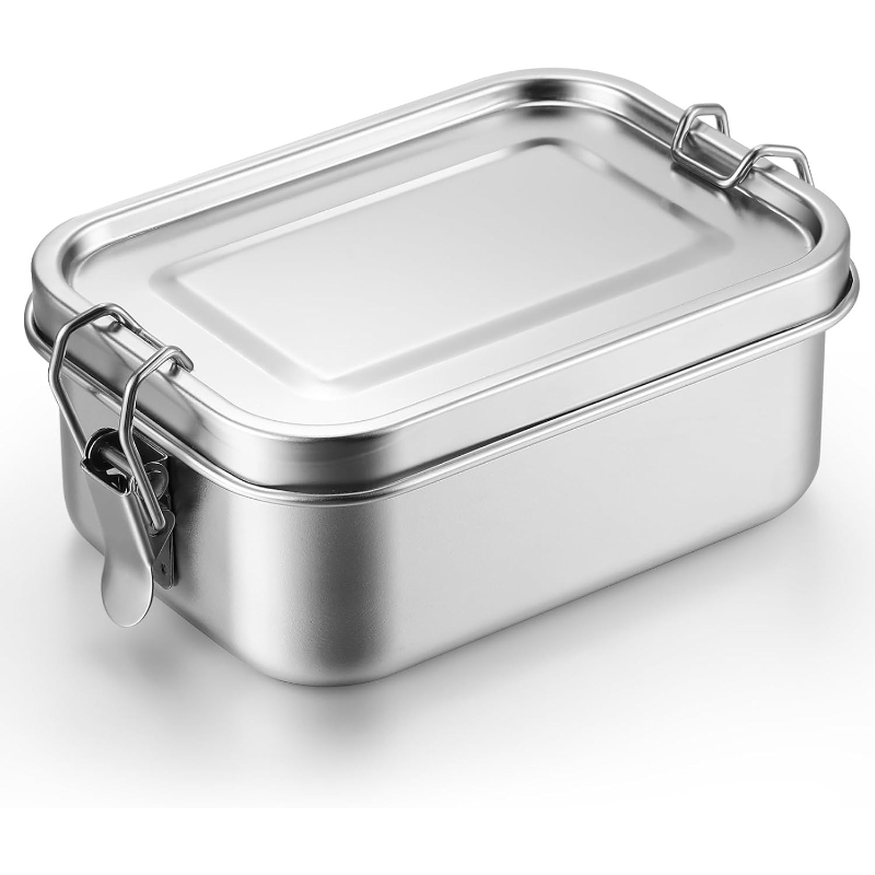 Food Storage Organization - 뚜껑이 있는 스테인레스 스틸 식품 보관