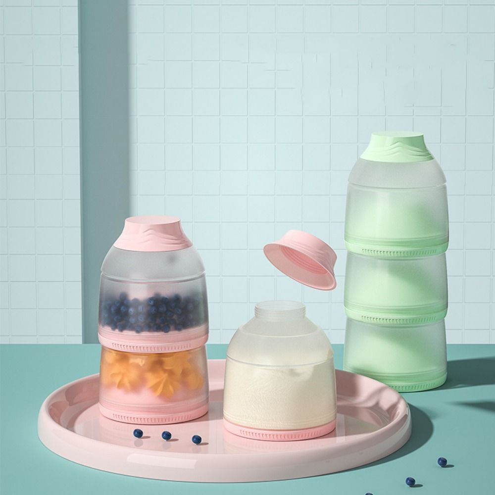 Food Storage With Compartments - 3단계 아기 분유 상자 칸막이 대용량