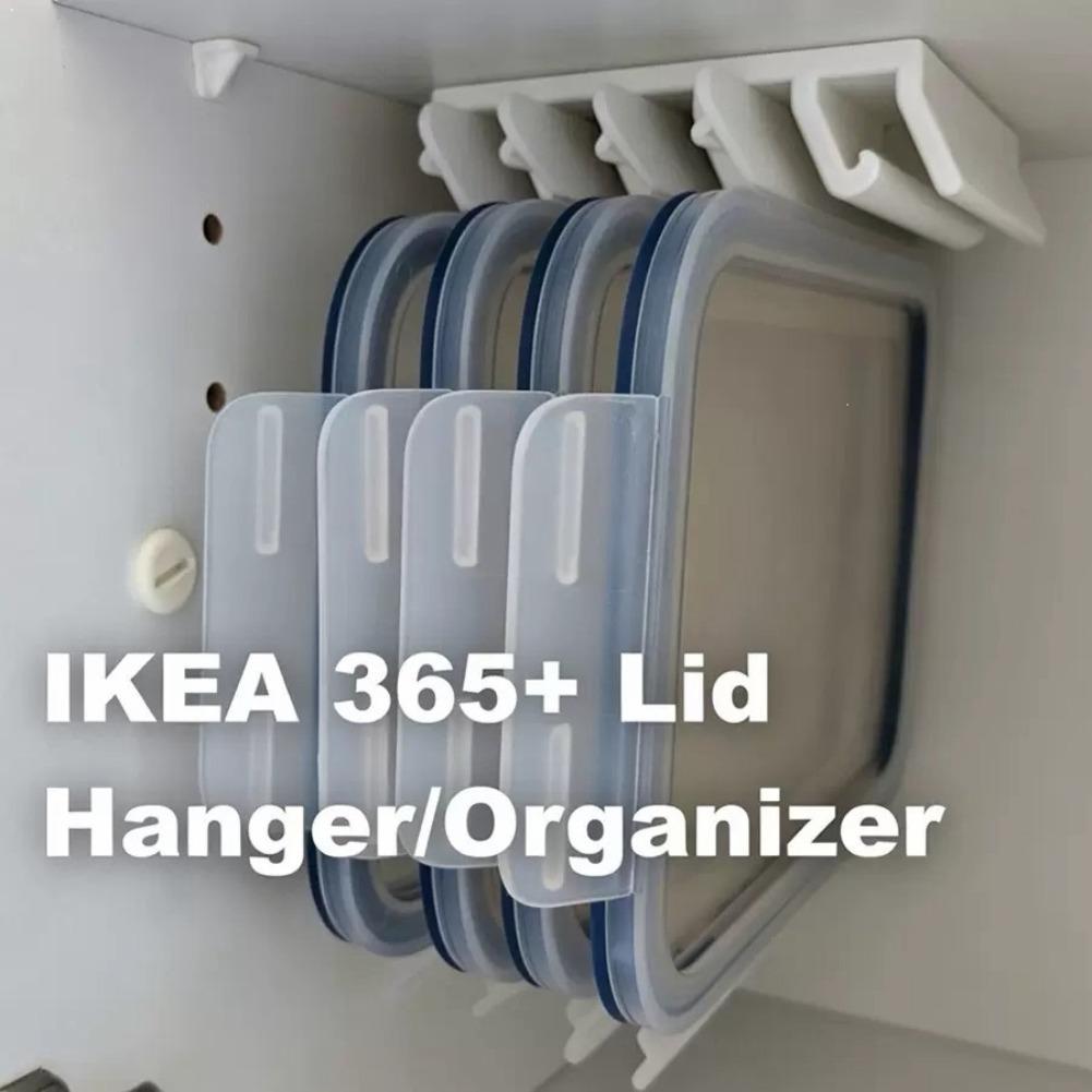 Food Storage Organization - 주방 식품 용기 뚜껑 홀더 캐비닛