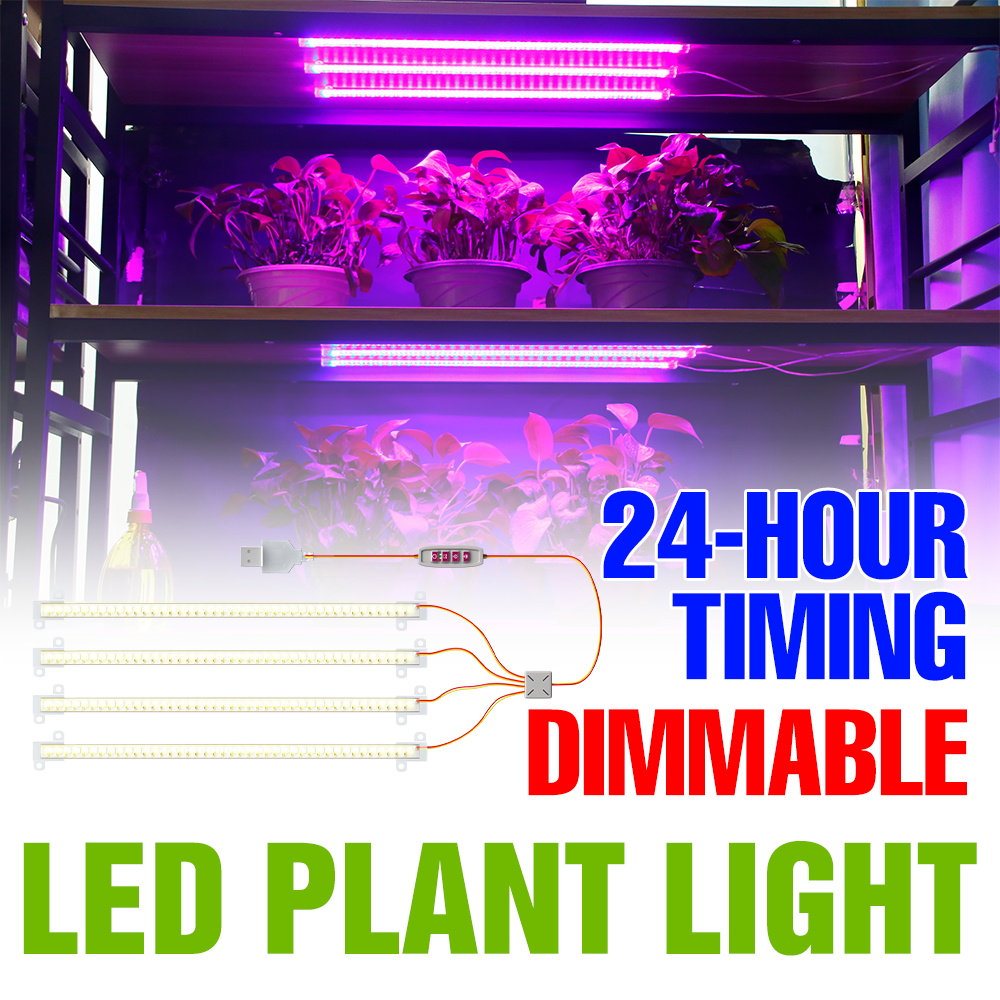 Food Storage Plants - LED 실내 식물 조명 바 USB