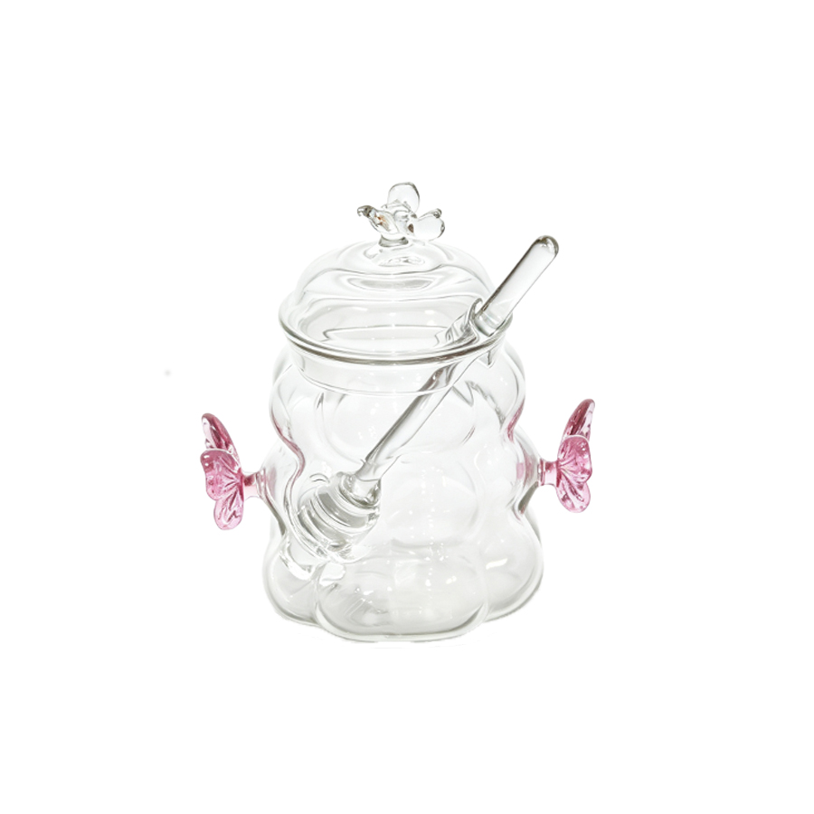 Food Storage Set Glass - 고내열성 붕규산 유리로 만든 꿀병으로, 벌