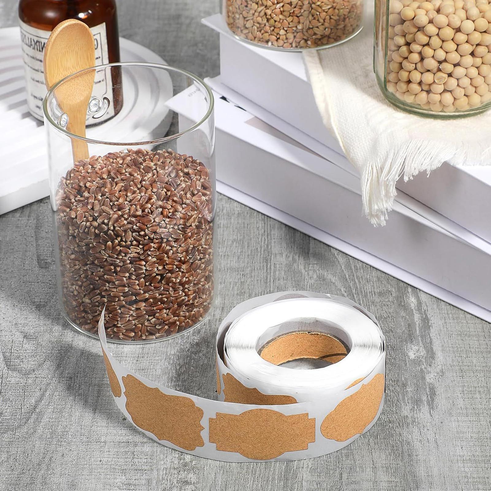 공예 라벨 300개 쓰기 가능한 빈 이름표 1.97x1 - Food Storage Jar Labels 리뷰 및 가격