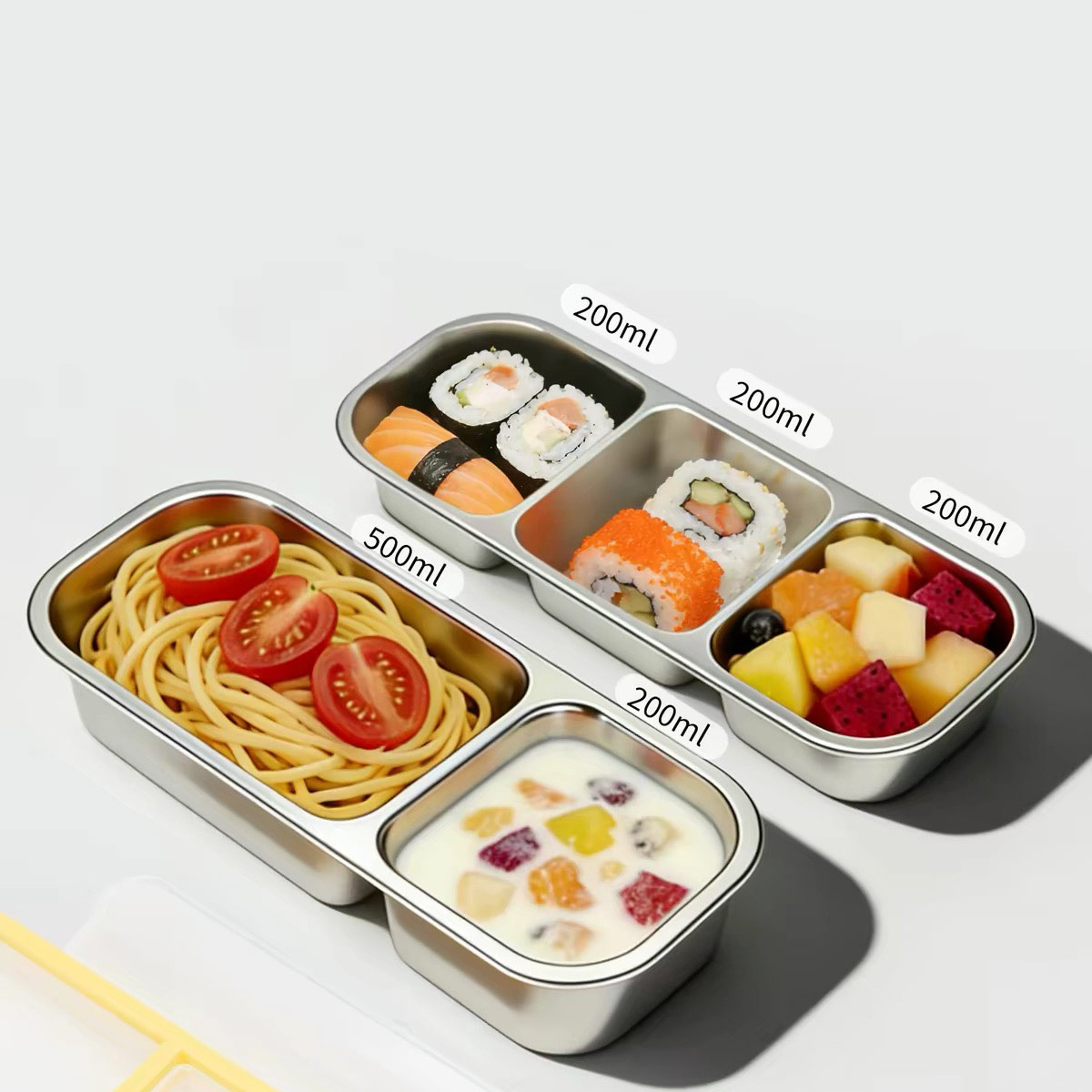 스테인리스 스틸 뚜껑 있는 식품 보관 용기, 식품 등급 - Food Storage With Compartments 리뷰 및 가격