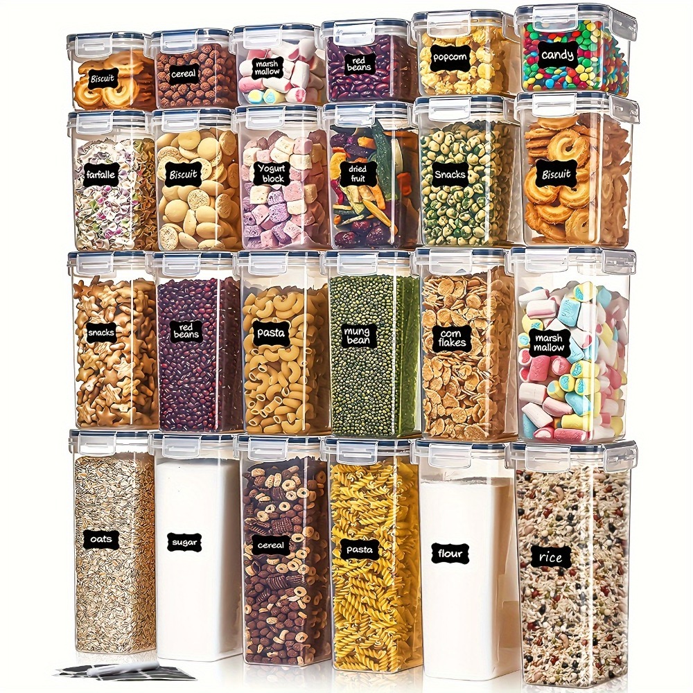 밀폐용기 24피스 세트 용기 12개 뚜껑 12개 반찬통 - Food Storage Organization 리뷰 및 가격