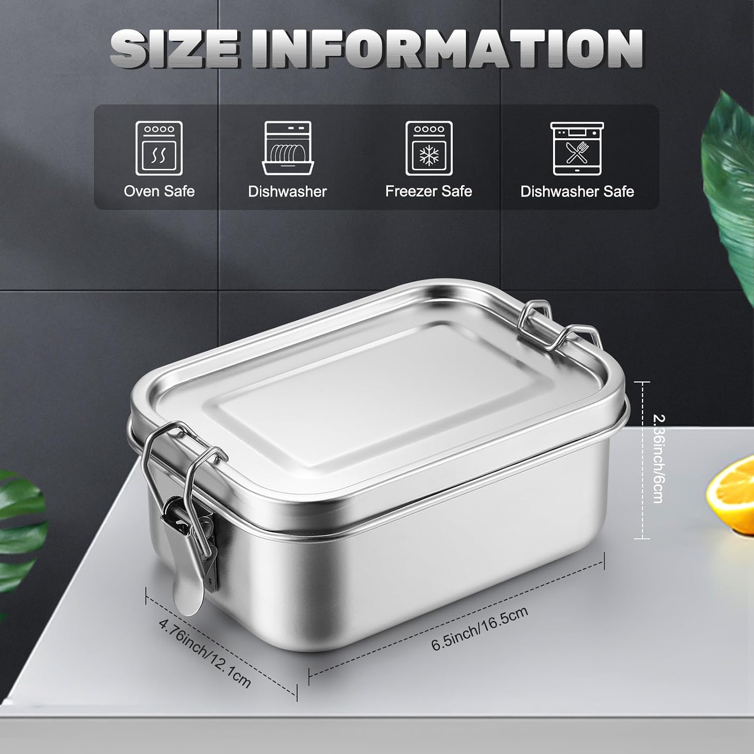 뚜껑이 있는 스테인레스 스틸 식품 보관 용기 도시락 상 - Food Storage Organization 리뷰 및 가격