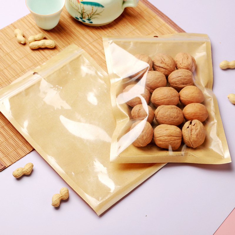 반투명 크라프트 종이 자체 밀봉 가방 평평한 바닥 반투 - Zebra Food Storage 리뷰 및 가격