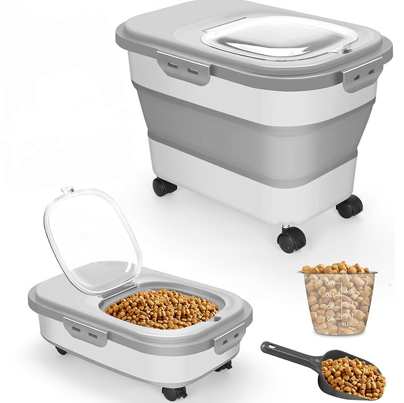 베스트셀러 미니멀리스트 고양이 및 개 사료 다기능 접이 - Best Food Storage 리뷰 및 가격