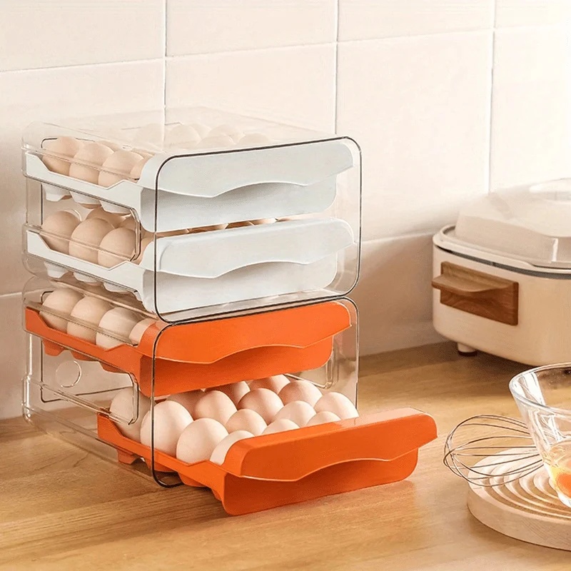 2단 서랍형 냉장고용 계란 보관함, 대용량 플라스틱 재 - Egg Storage Holder 리뷰 및 가격