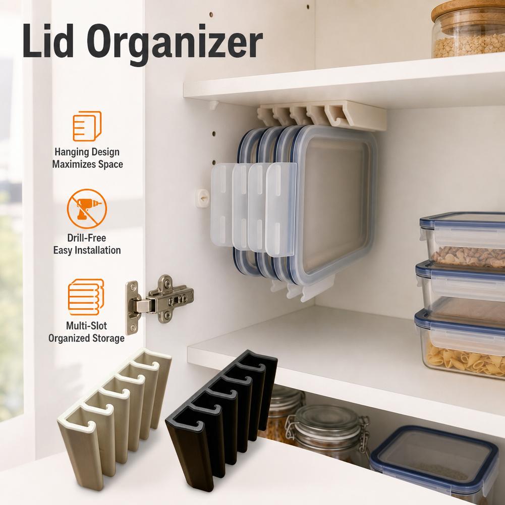 주방 식품 용기 뚜껑 홀더 캐비닛 공간 절약 정리대 플 - Food Storage Organization 리뷰 및 가격