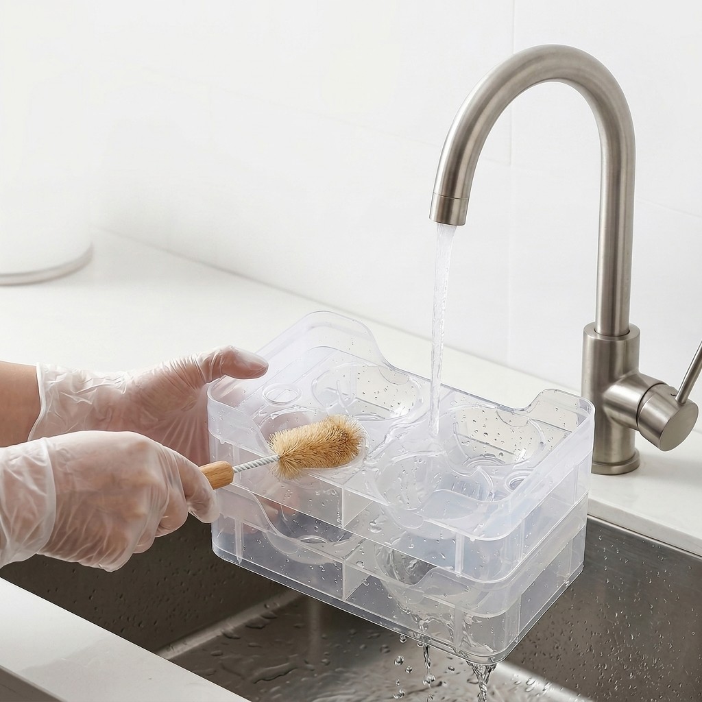 냉장고 문에 부착 가능한 쌓을 수 있는 투명 플라스틱  - Egg Storage Holder 리뷰 및 가격