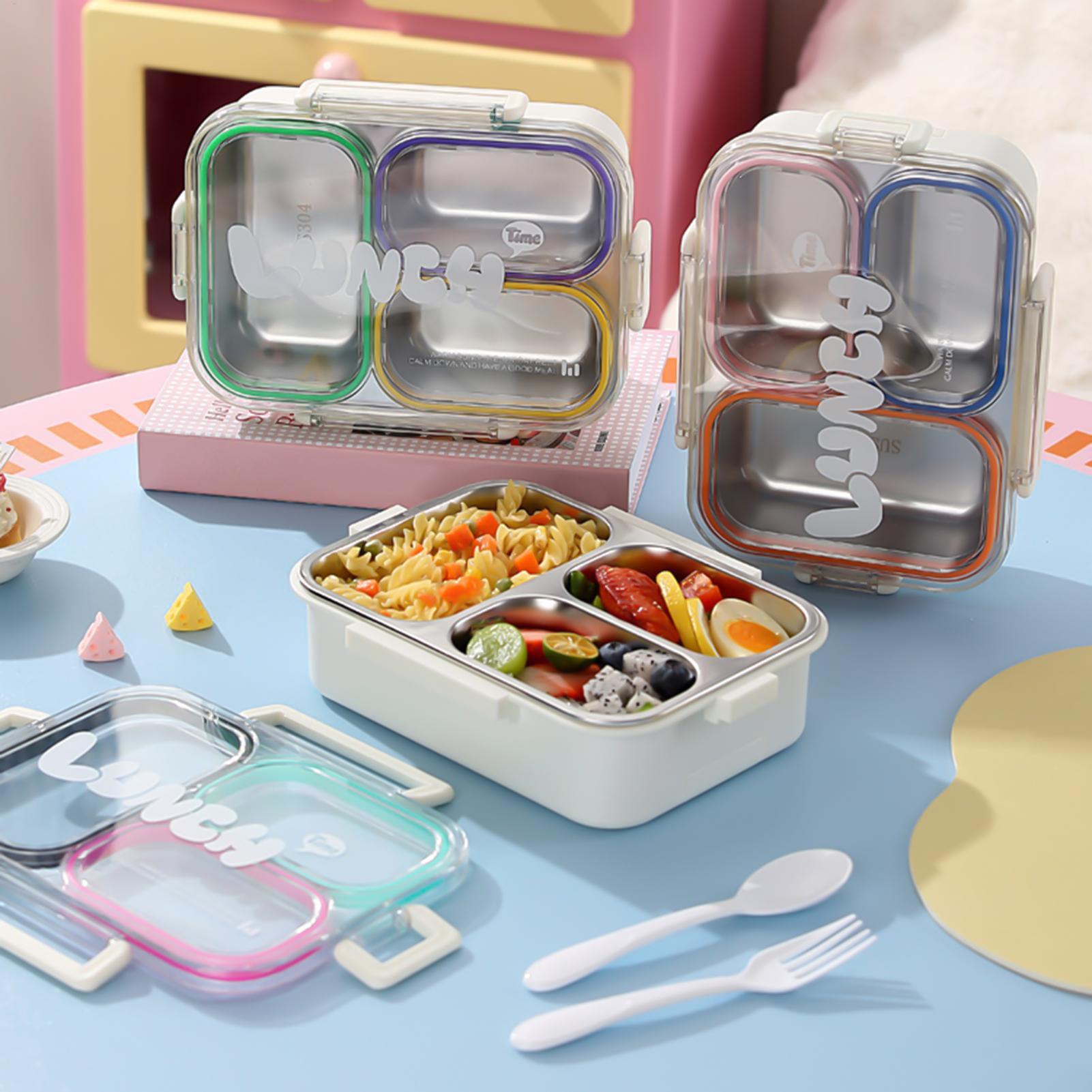 스테인리스 스틸 도시락 3칸 음식 보관 용기 식사 운반 - Food Storage With Compartments 리뷰 및 가격