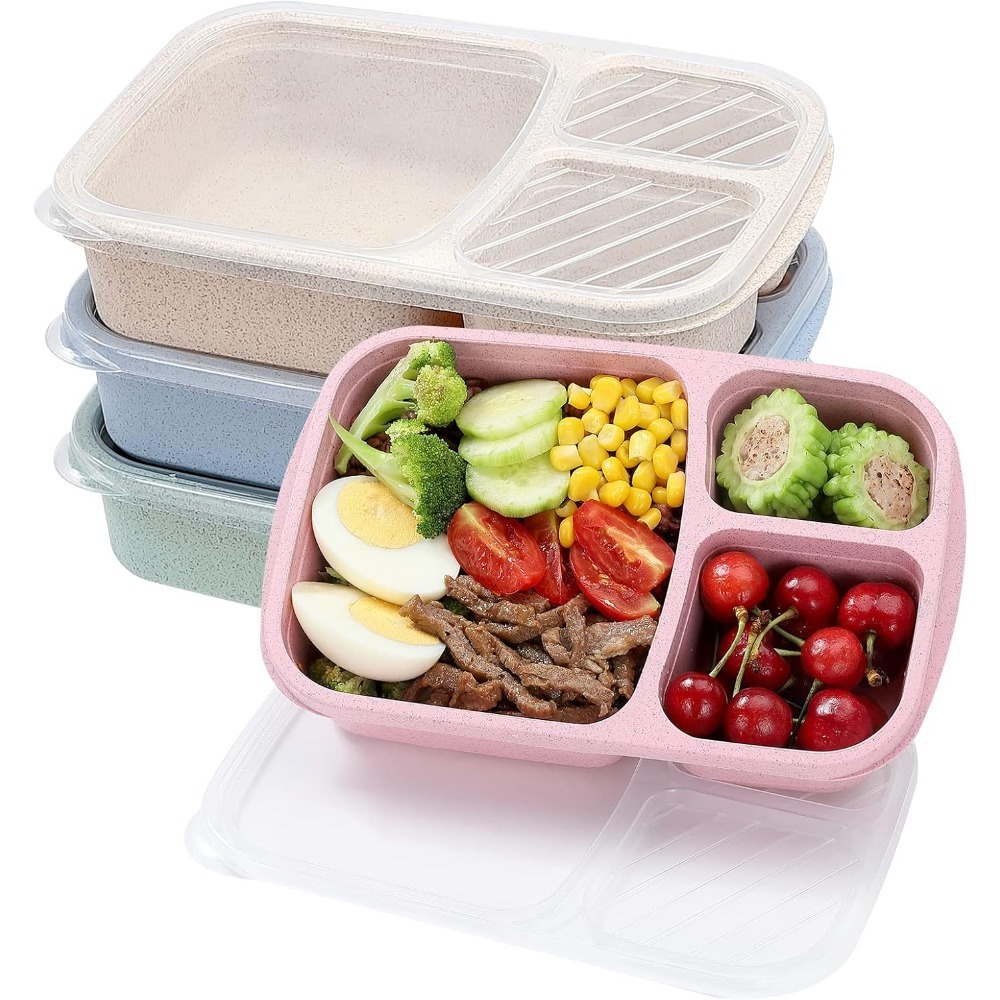 어린이 및 성인용 벤토 도시락 1개, 재사용 가능한 3 - Food Storage With Compartments 리뷰 및 가격