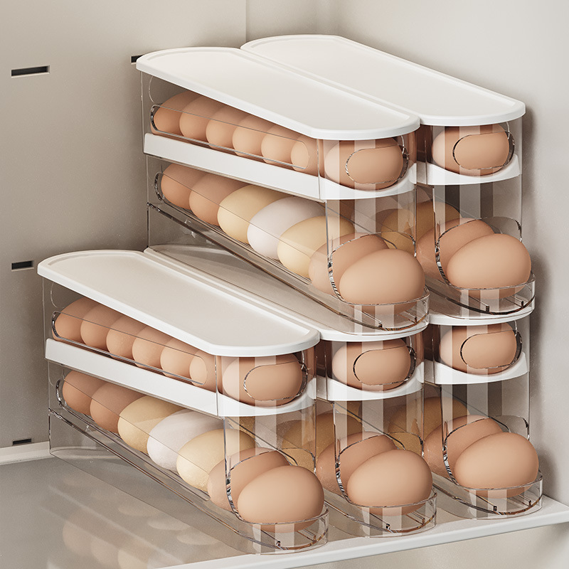 슬라이드형 계란 상자 이중 자동 계란 롤러 냉장고 측면 - Egg Storage Holder 리뷰 및 가격