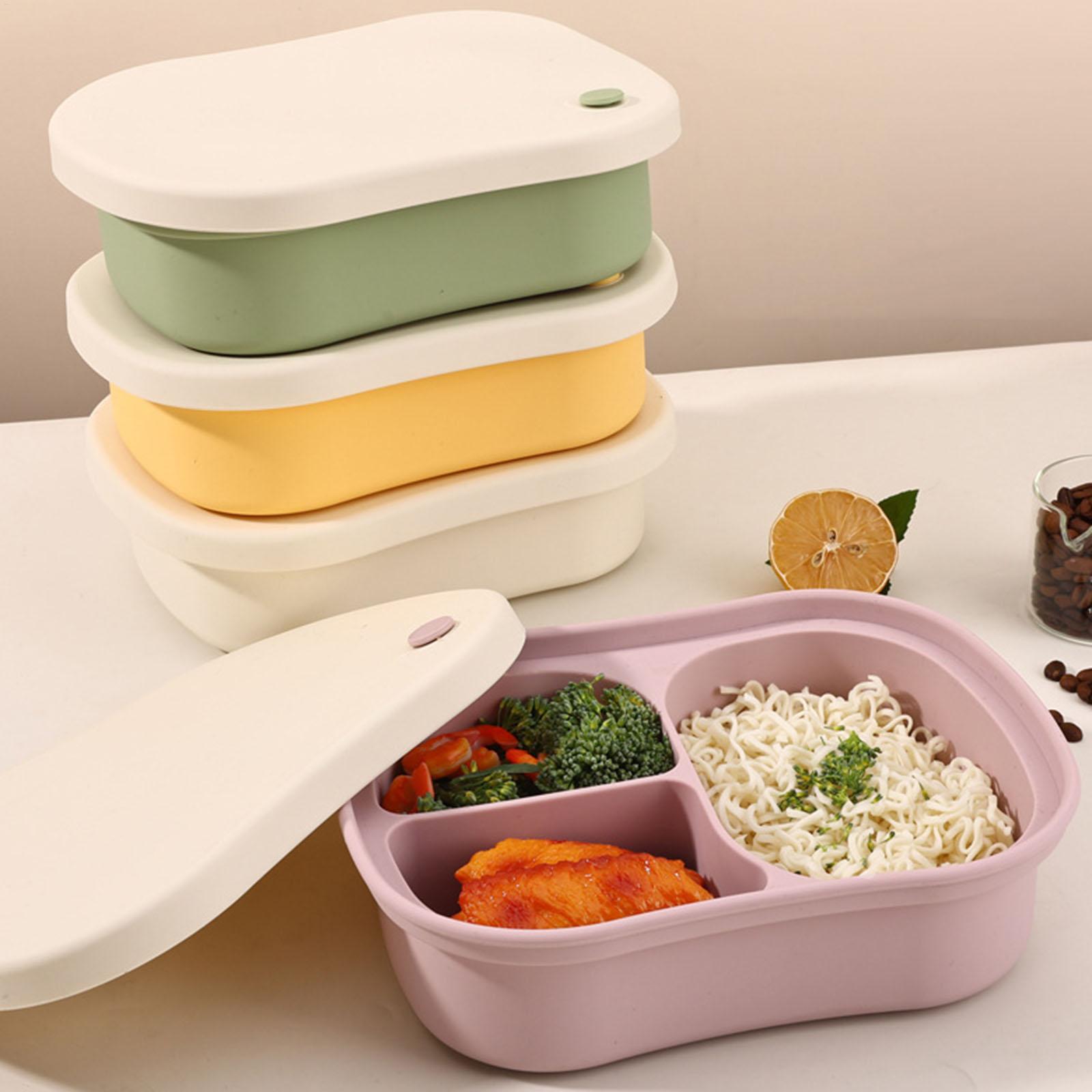 실리콘 식품 용기 3칸 누수 방지 도시락 보관 용기 어 - Food Storage With Compartments 리뷰 및 가격