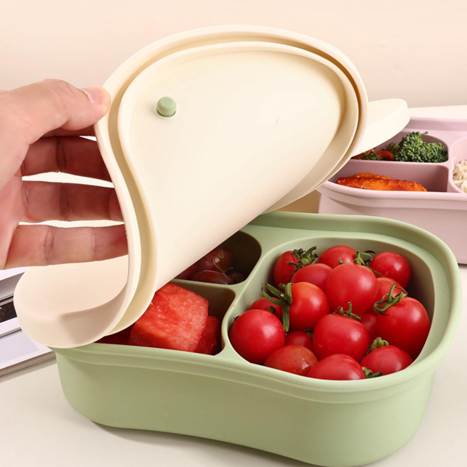 실리콘 식품 용기 3칸 누수 방지 도시락 보관 용기 어 - Food Storage With Compartments 리뷰 및 가격