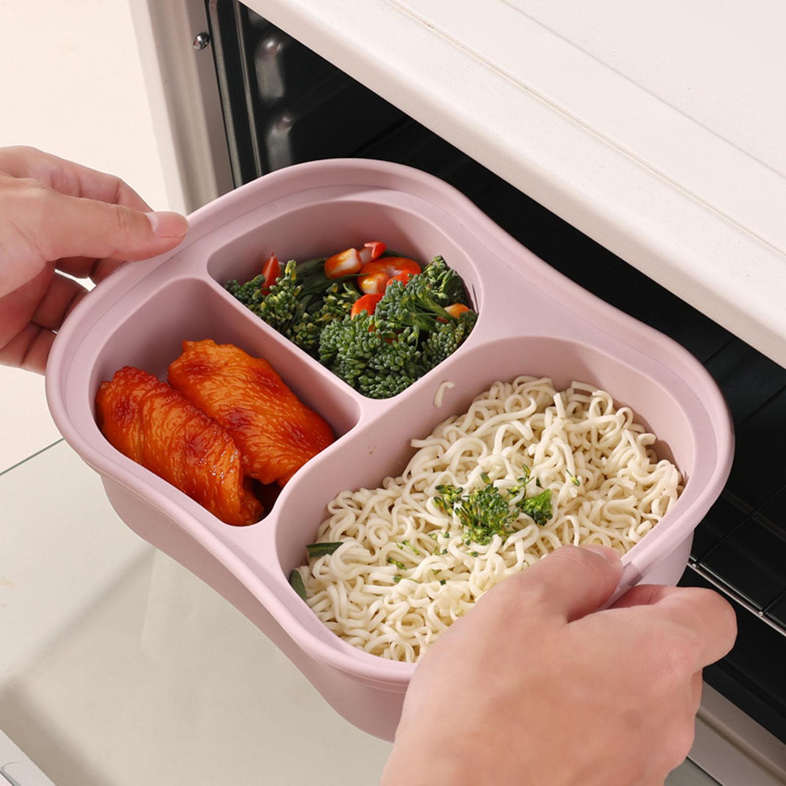 실리콘 식품 용기 3칸 누수 방지 도시락 보관 용기 어 - Food Storage With Compartments 리뷰 및 가격