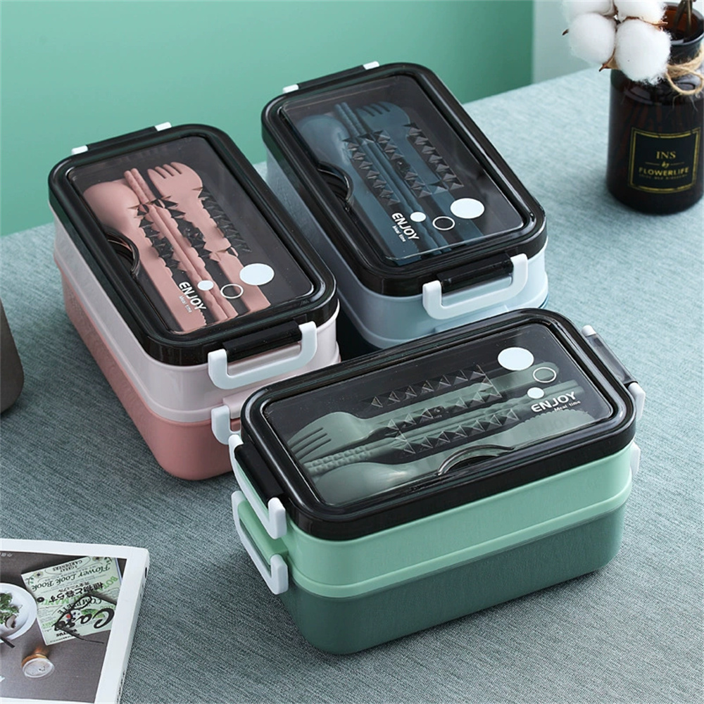 1팩 도시락통 이중 레이어 휴대용 칸막이 식품 보관함  - Food Storage With Compartments 리뷰 및 가격