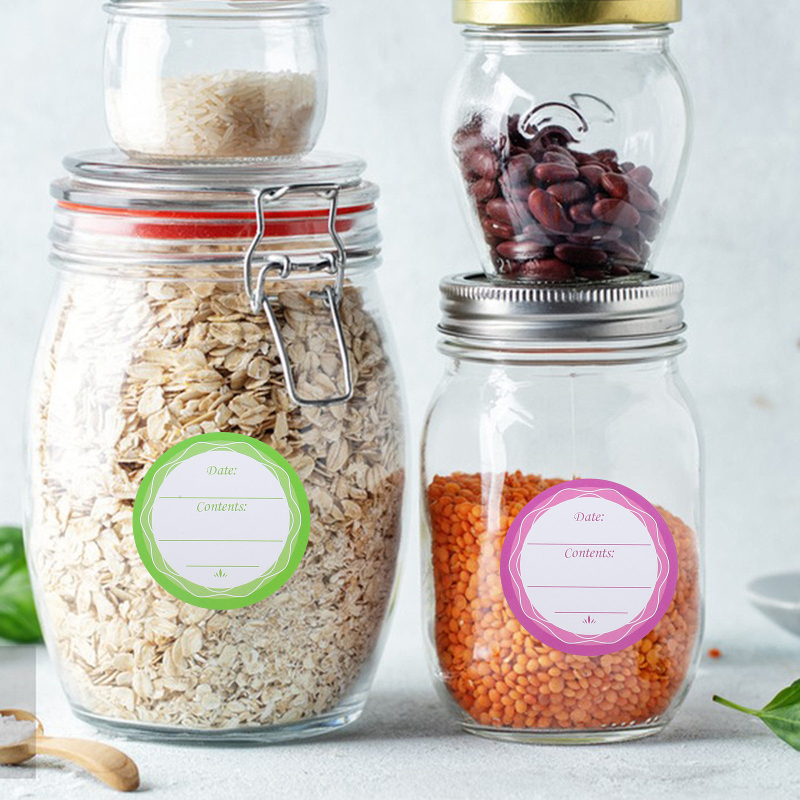 10장 세트, 방수 라벨 스티커, 통조림 라벨, 지울  - Food Storage Jar Labels 리뷰 및 가격