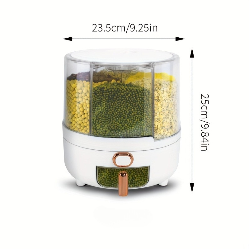 6칸 360 °   회전식 밀폐 식품 보관 용기 방습  - Food Storage With Compartments 리뷰 및 가격