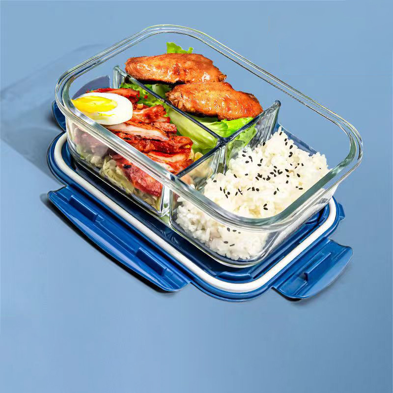 새로운 스타일 도시락 상자 유리 1050ml 전자 레인 - Food Storage With Compartments 리뷰 및 가격