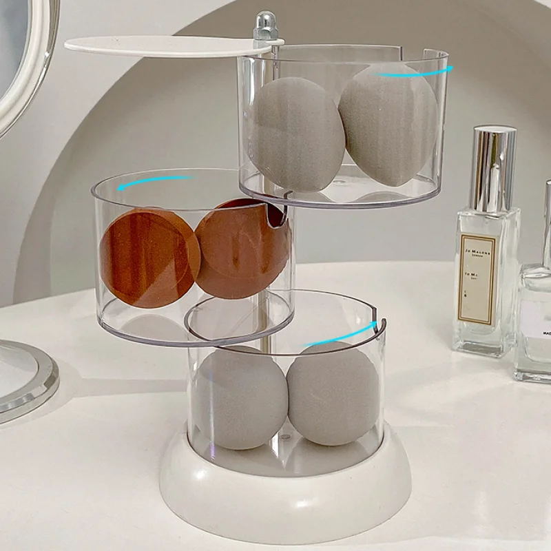360 도 회전 메이크업 퍼프 보관 박스, 방진 코튼  - Egg Storage Holder 리뷰 및 가격